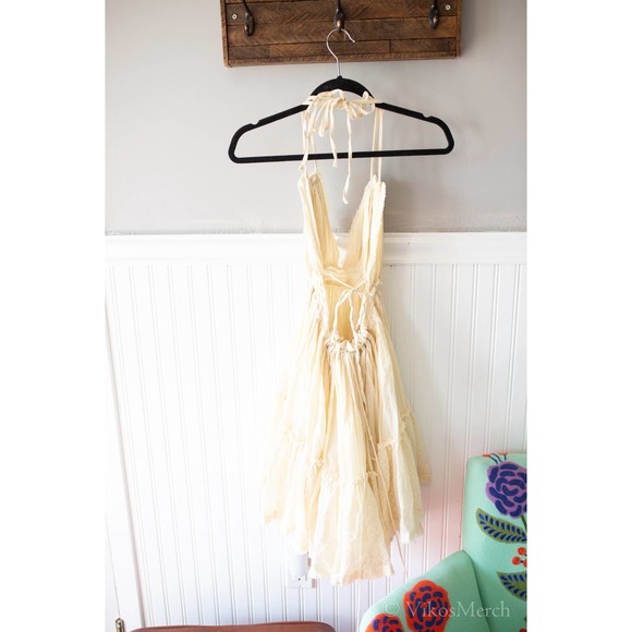 Free People 100-Degree Halter Dress Size Large - Picture 5 of 5